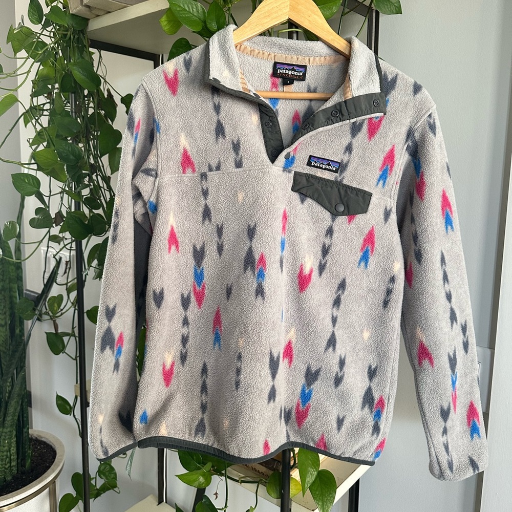 PATAGONIA synchilla snap collar pull over Small